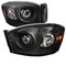 Spec-D Tuning 06-08 Dodge Ram Projector Headlight Black Housing 2LHP-DGP06JM-RS - alternate 1
